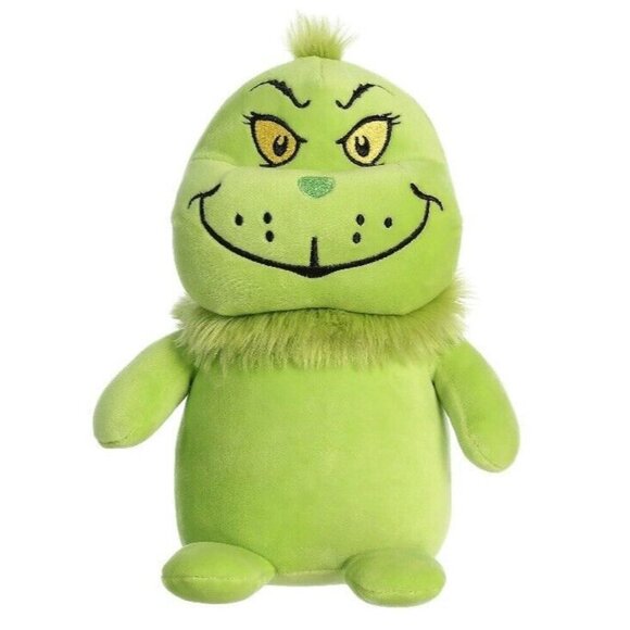 Aurora Dr. Seuss Squishy The Grinch 11" Plush Green Christmas Stealing Grumpy - Picture 1 of 4